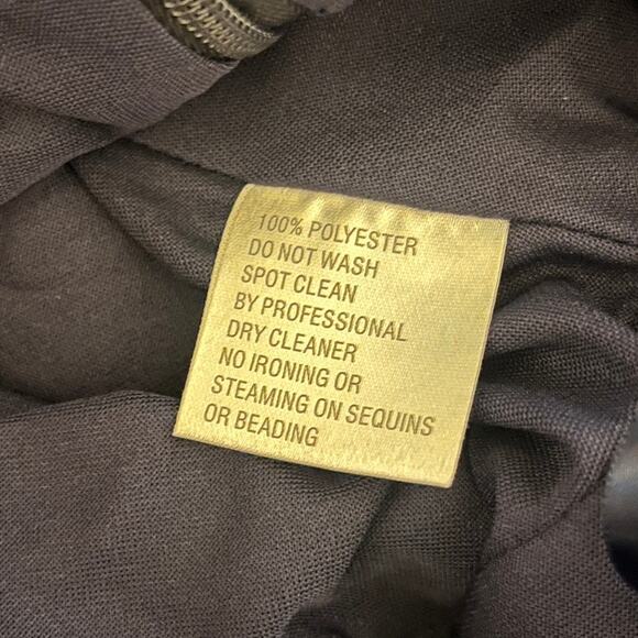 Ieena for Mac Duggal Cutout Waist Puff Sleeve Mini Dress Black Size 2 - Picture 9 of 9